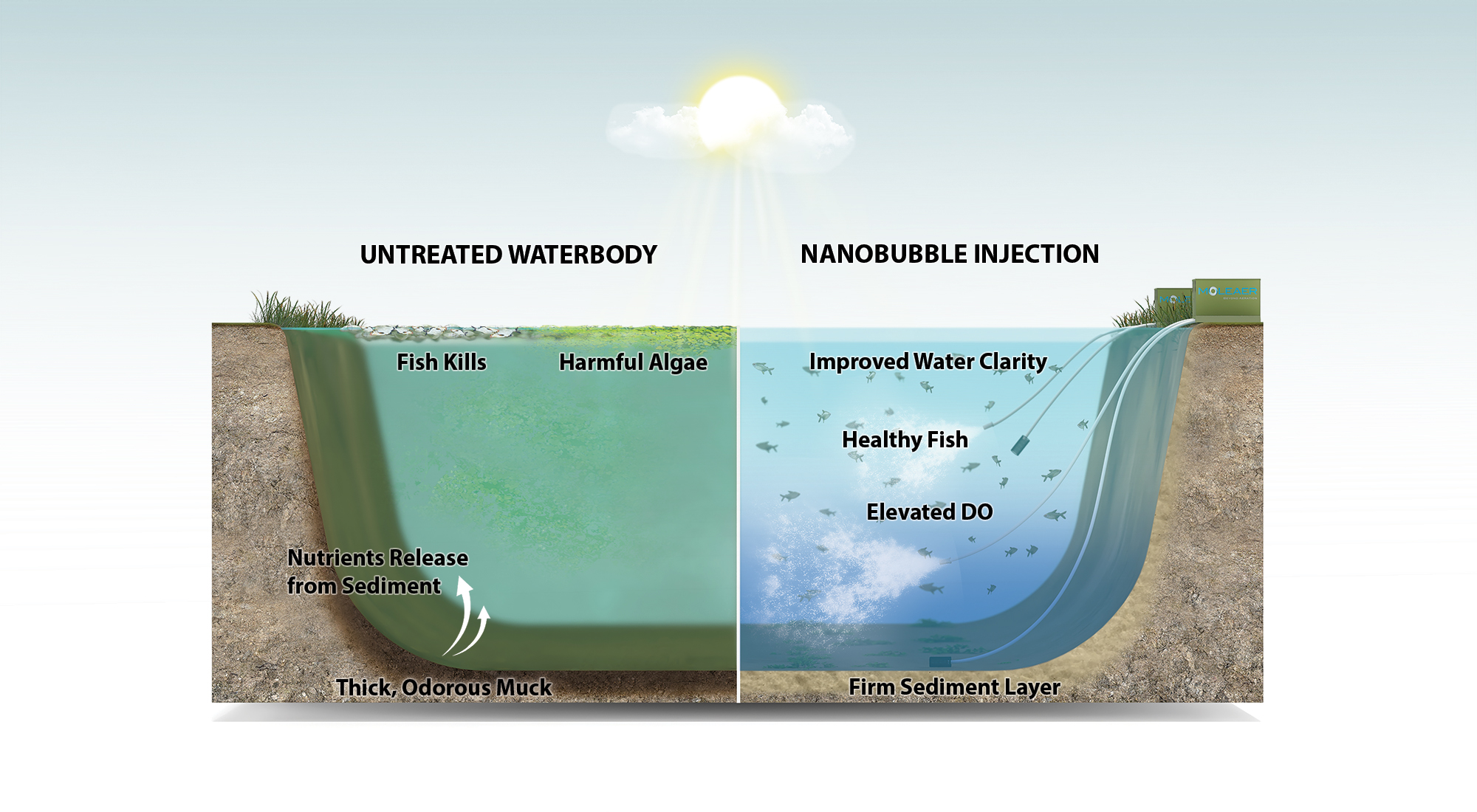Nanobubbles' Role in Water Remediation for Stormwater