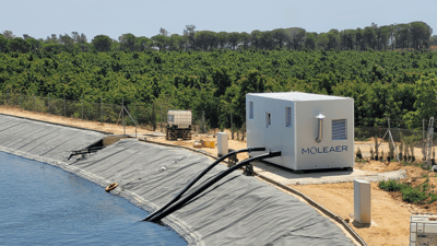 Titan nanobubble system on reservoir