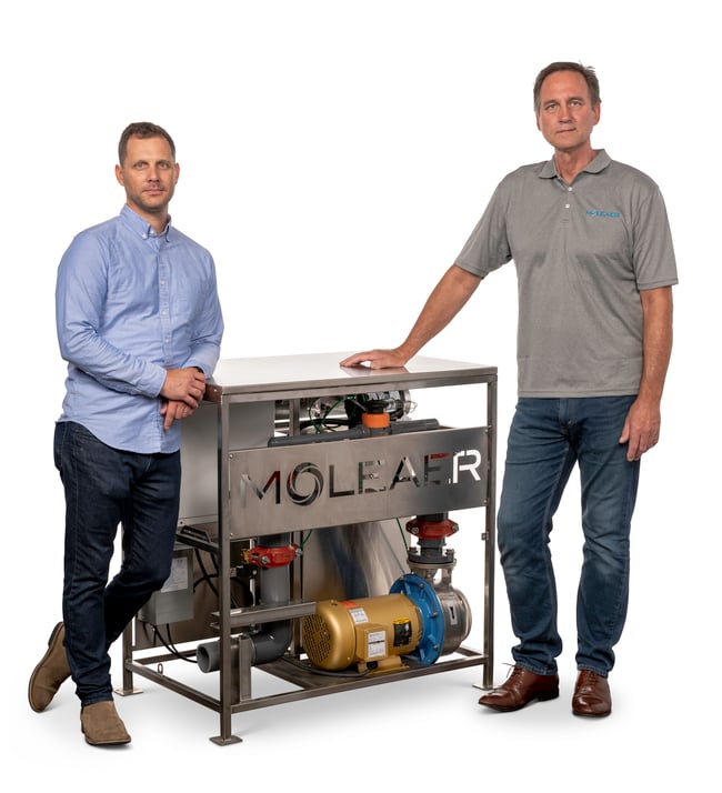 Warren and Bruce cofounders of Moleaer