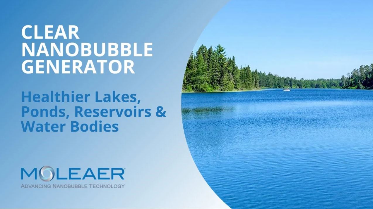 Clear nanobubble generator lakes